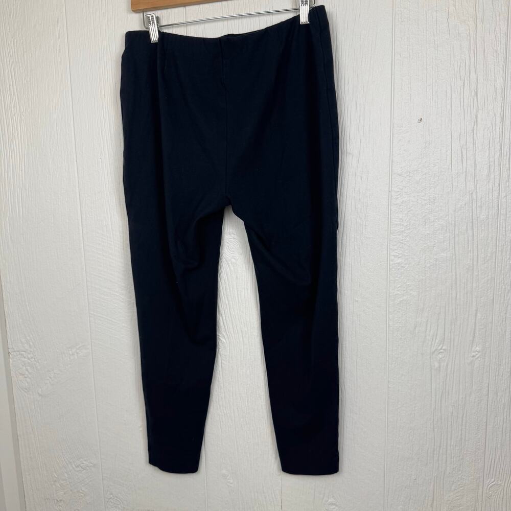 J. Jill Ponte Leggings Black Size Large Viscose Blend Neutral High-Rise Pull On - Picture 6 of 7